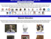 Tablet Screenshot of masoniceducation.com